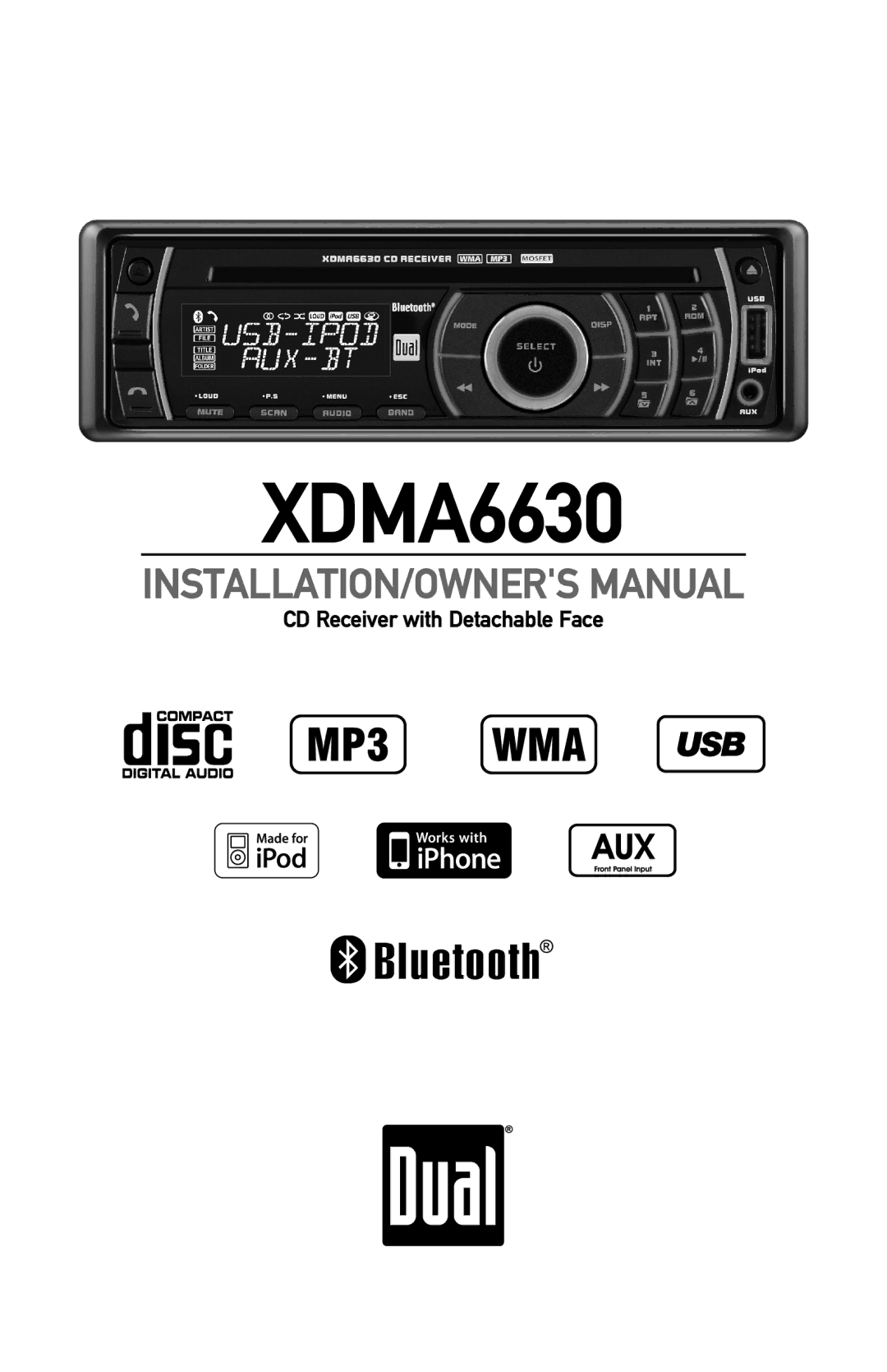 Dual XDMA6630 owner manual 