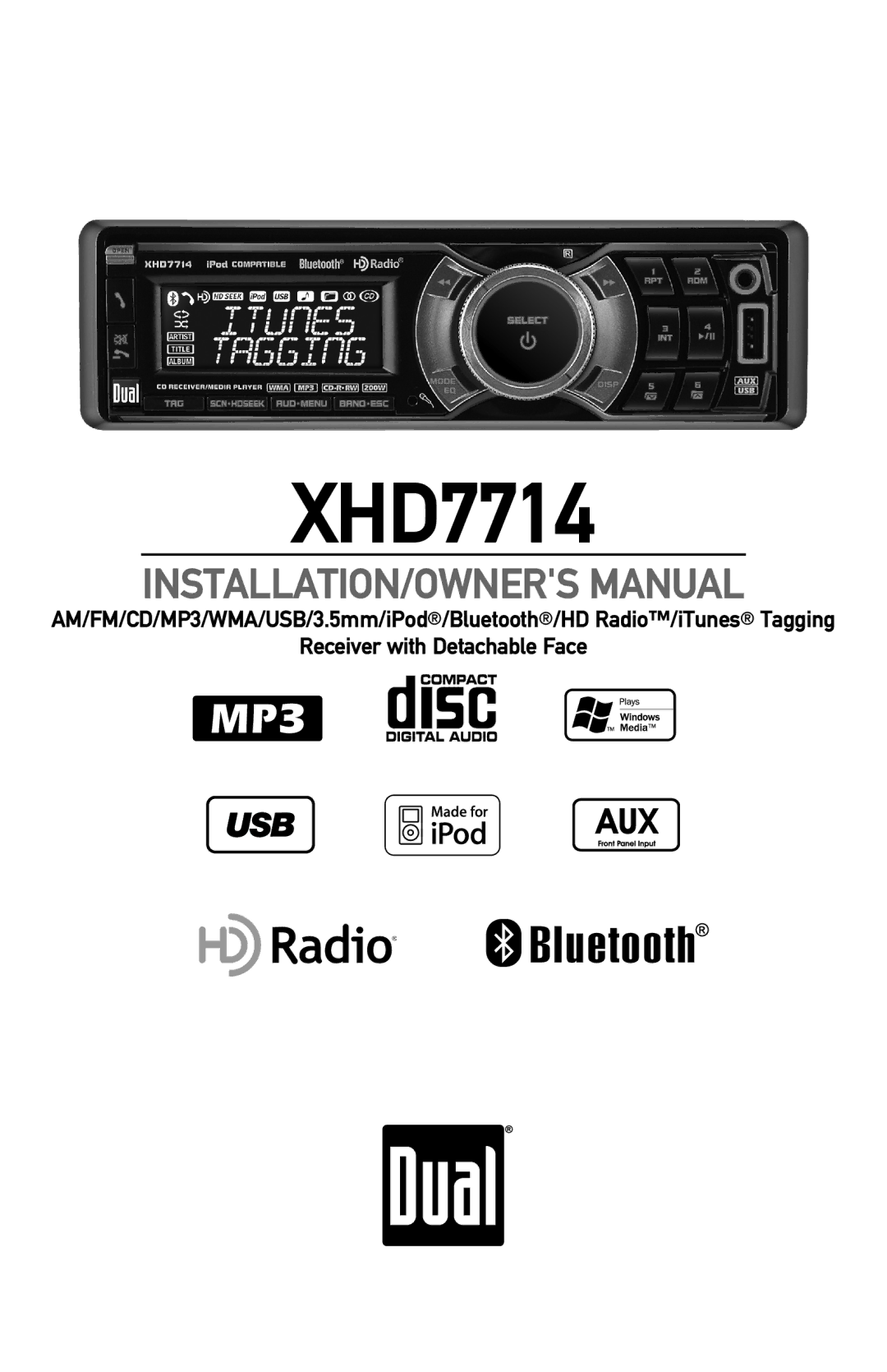 Dual XHD7714 owner manual 