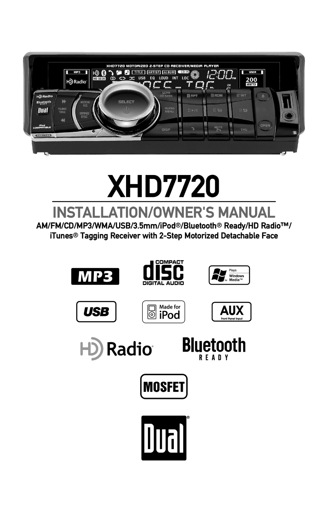 Dual XHD7720 owner manual 