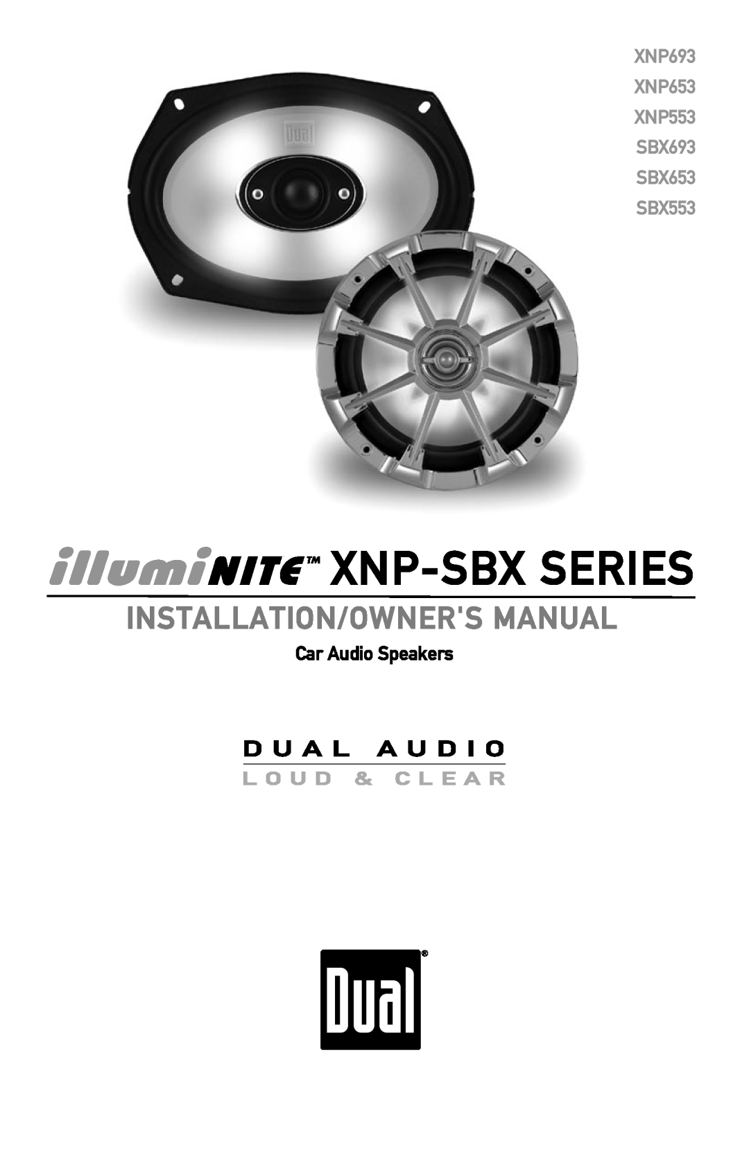 Dual XNP653, XNP553, XNP693, SBX653, SBX553, SBX693 owner manual 