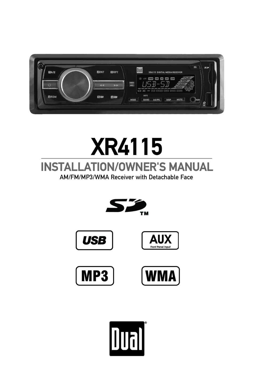 Dual XR4115 owner manual 