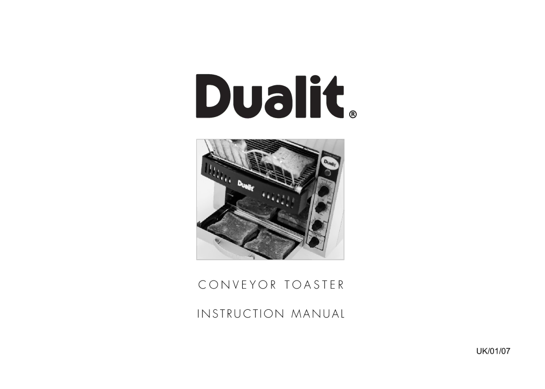 Dualit DCT 2 instruction manual UK/01/07 