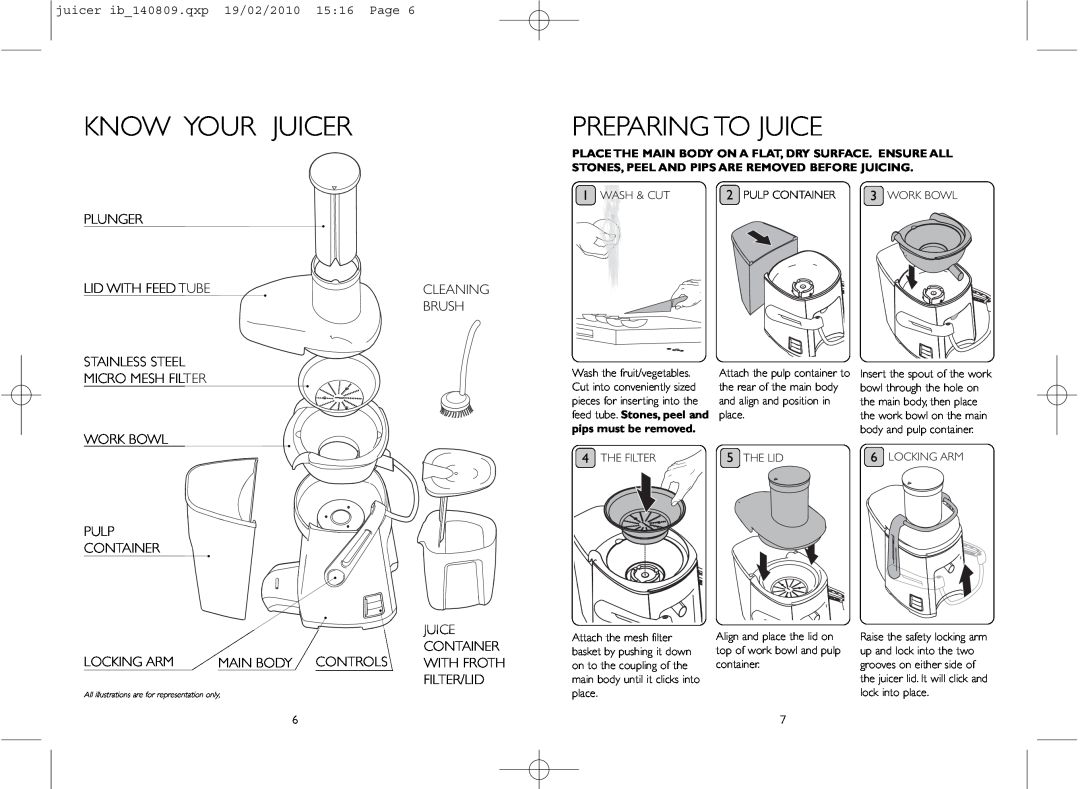 Dualit ib_140809.qxp instruction manual Know Your Juicer, Preparing To Juice 
