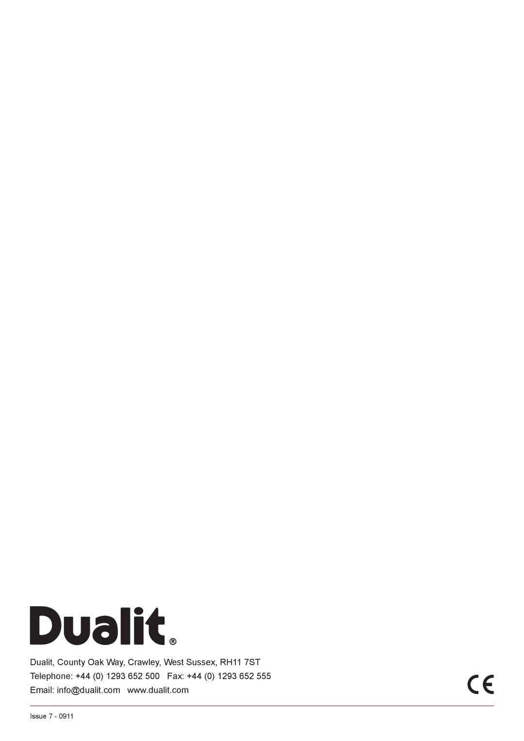 Dualit RSG1 manual Issue 7 