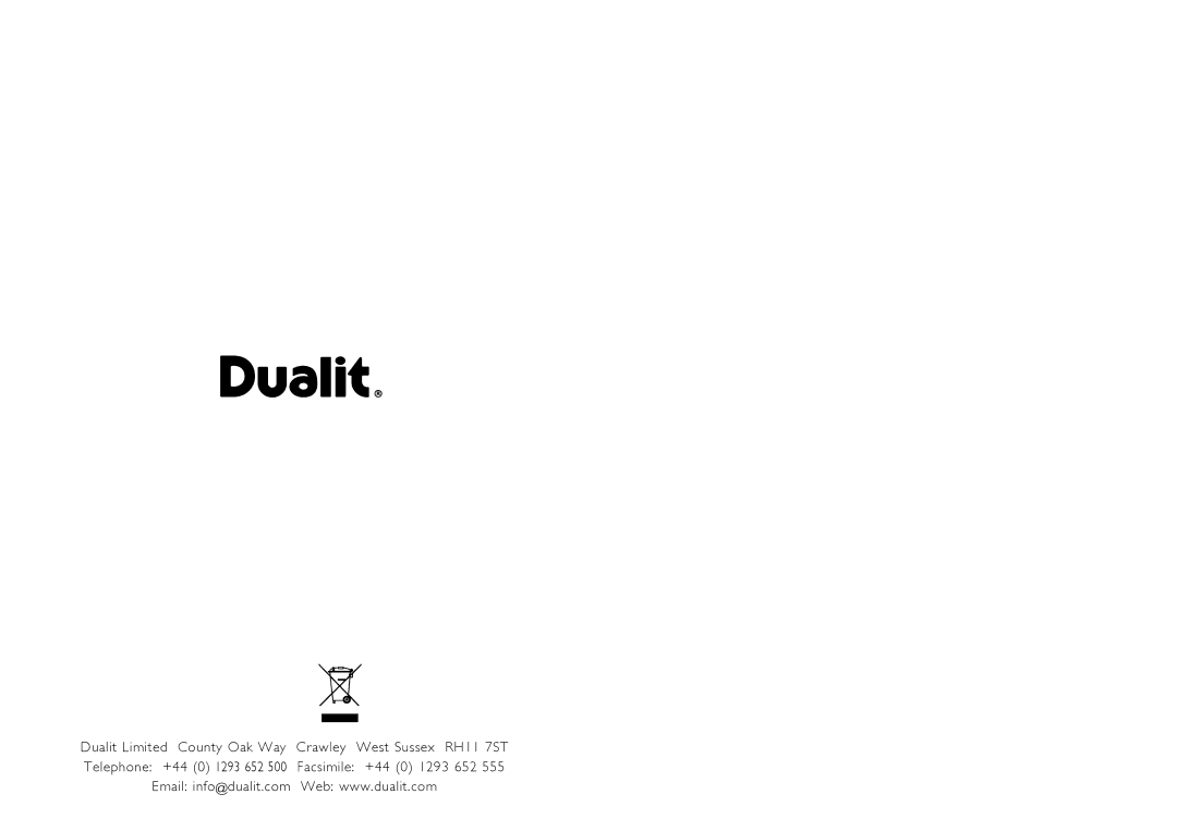 Dualit XL1500 instruction manual +44 0 1293 652 