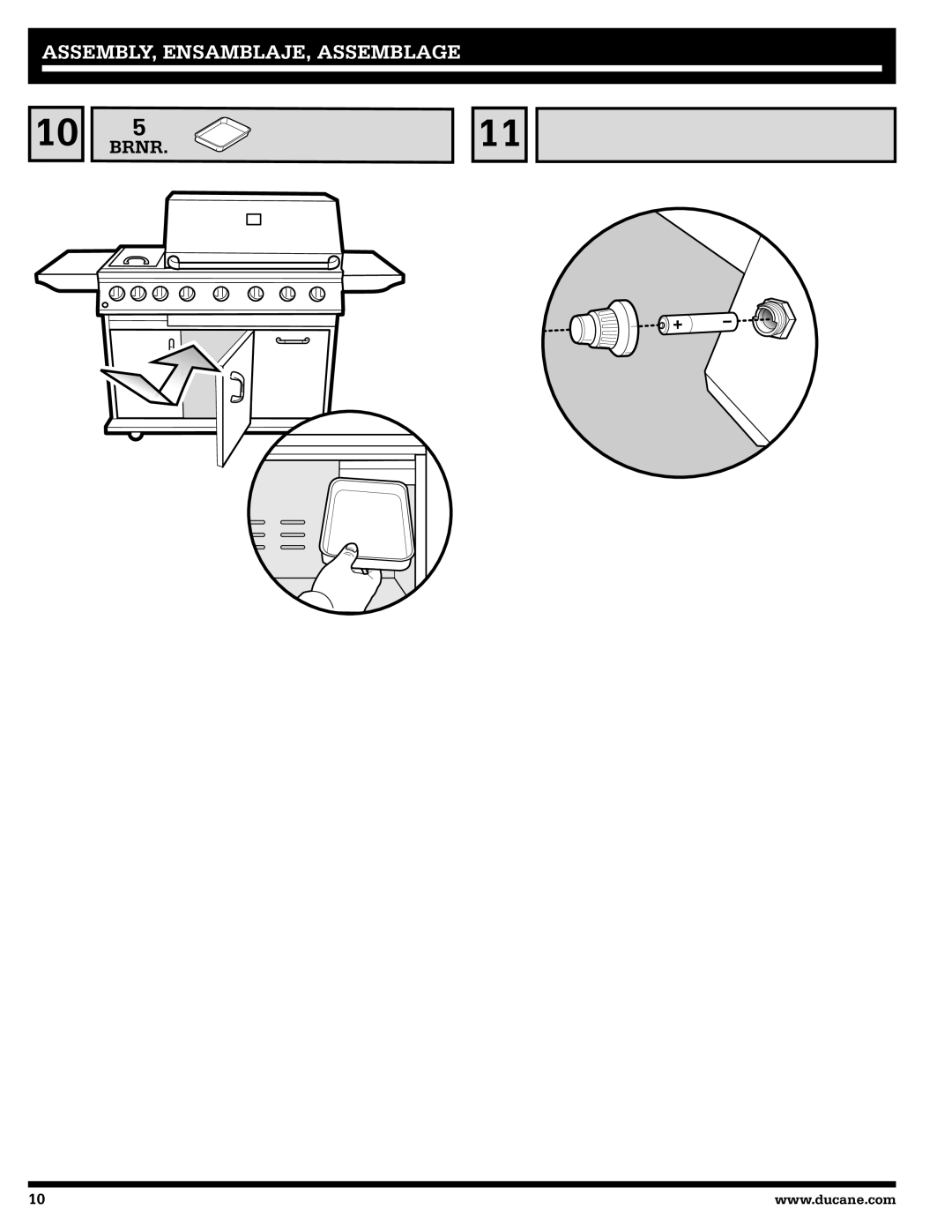 Ducane 2020801 owner manual ASSEMBLY, ENSAMBLAJE, Assemblage 