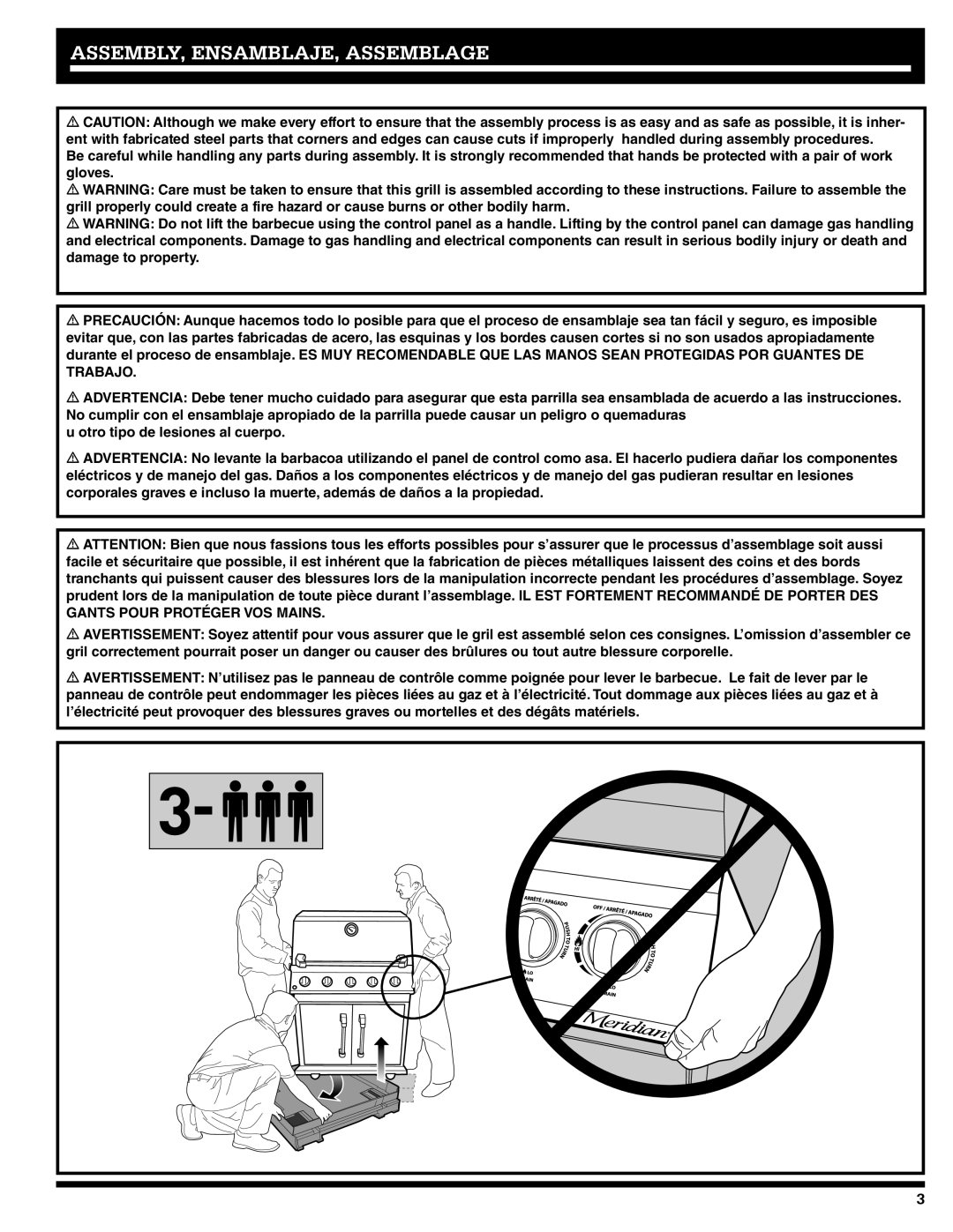 Ducane 2020801 owner manual ASSEMBLY, ENSAMBLAJE, Assemblage 