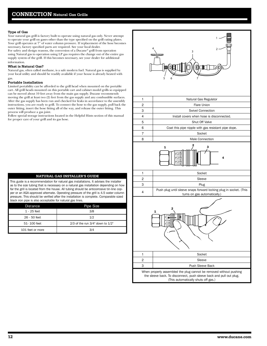 Ducane 2020802 owner manual Type of Gas, What is Natural Gas?, Portable Installation 