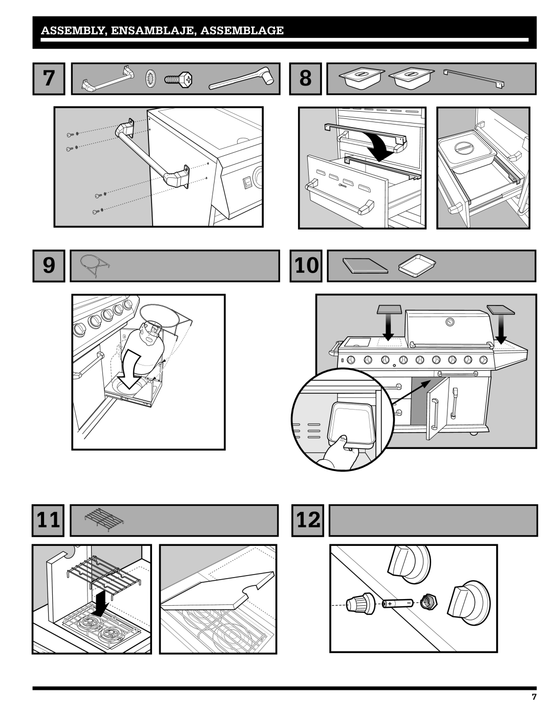 Ducane 2020805 owner manual ASSEMBLY, ENSAMBLAJE, Assemblage 