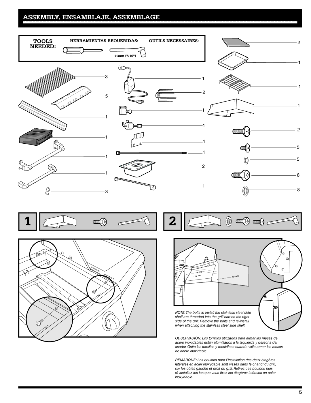 Ducane 2020806 owner manual Tools 