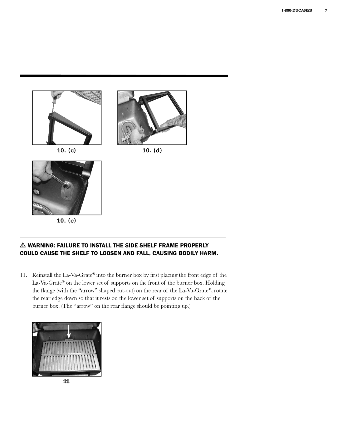 Ducane 20211710 manual 10. c 10. d 10. e 