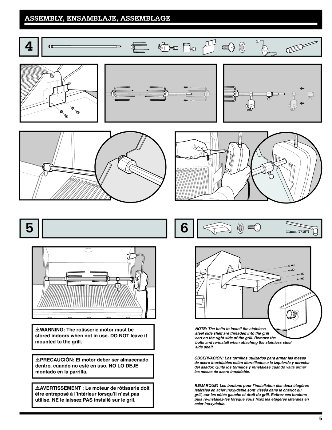 Ducane 20529915 owner manual Assembly, ENSAMBLAJE, Assemblage 