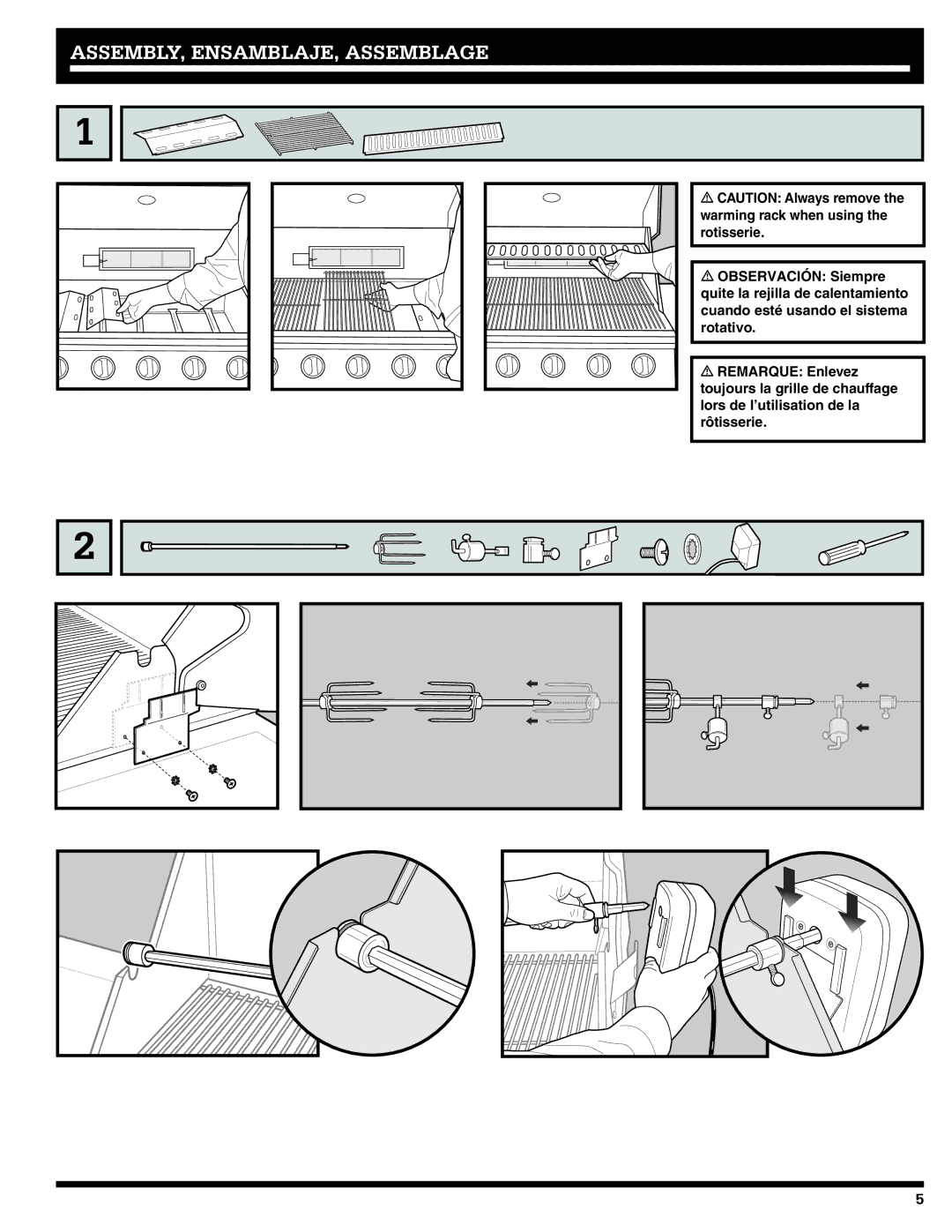 Ducane 1605NG, 20529916 owner manual ASSEMBLY, ENSAMBLAJE, Assemblage 