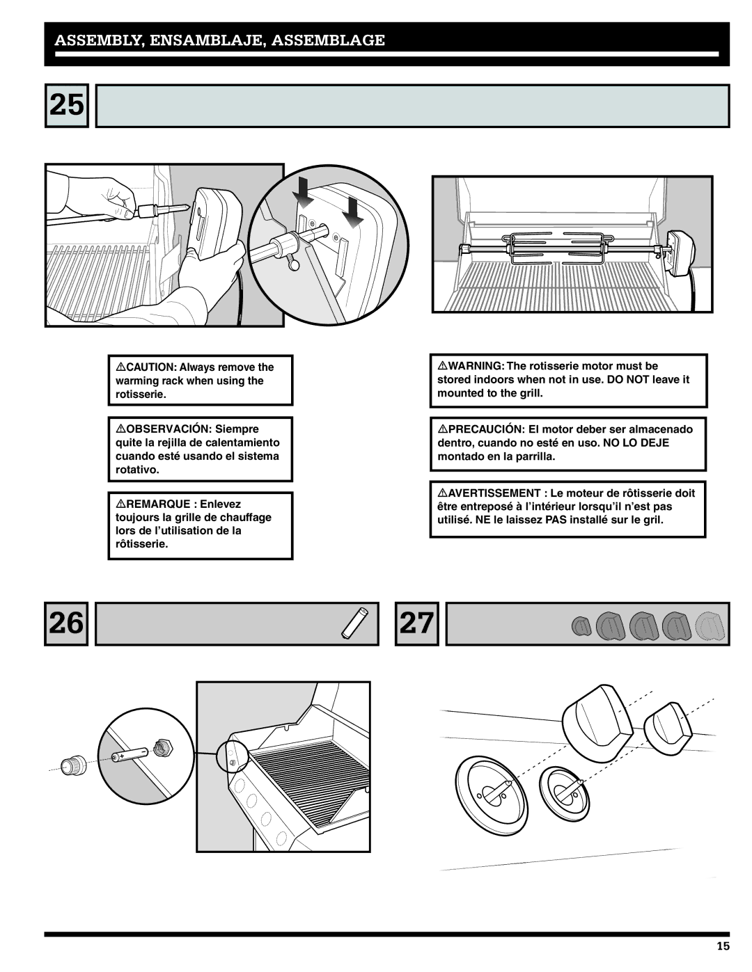 Ducane 27010357 owner manual ASSEMBLY, ENSAMBLAJE, Assemblage 