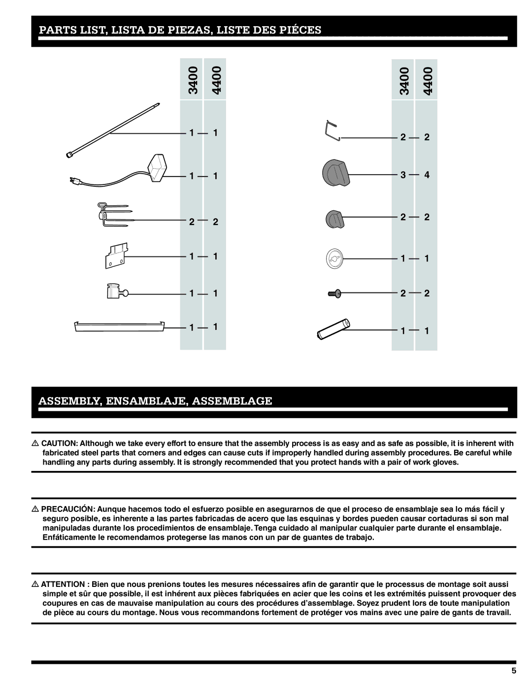 Ducane 27010357 owner manual ASSEMBLY, ENSAMBLAJE, Assemblage 