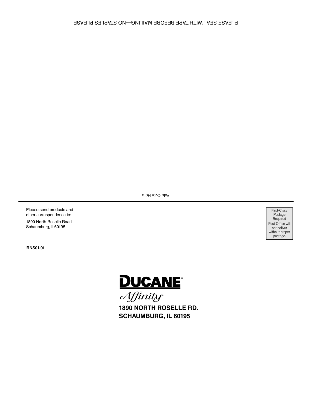 Ducane 27010357 owner manual North Roselle RD. SCHAUMBURG, IL 