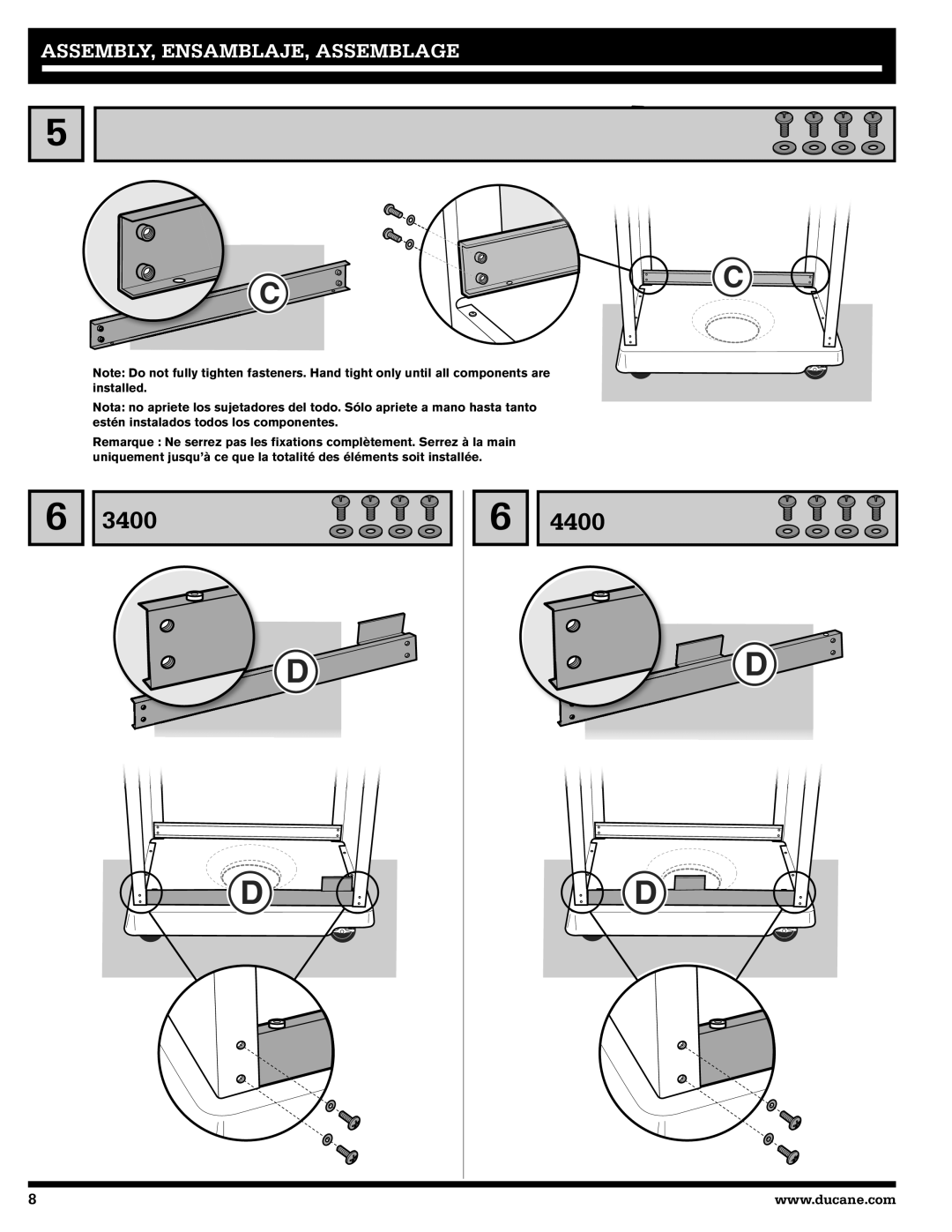 Ducane 27010357 owner manual 3400 4400 