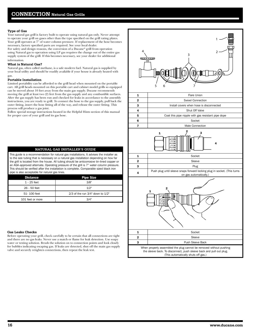 Ducane 31-3200 owner manual Type of Gas, What is Natural Gas?, Portable Installation, Gas Leaks Checks 