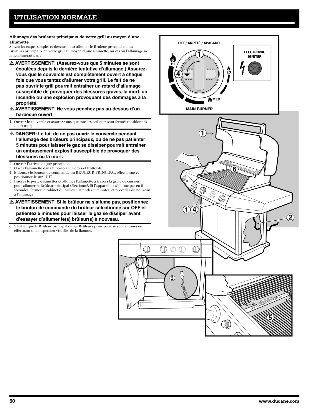 Ducane 31-3200 owner manual Main Burner 