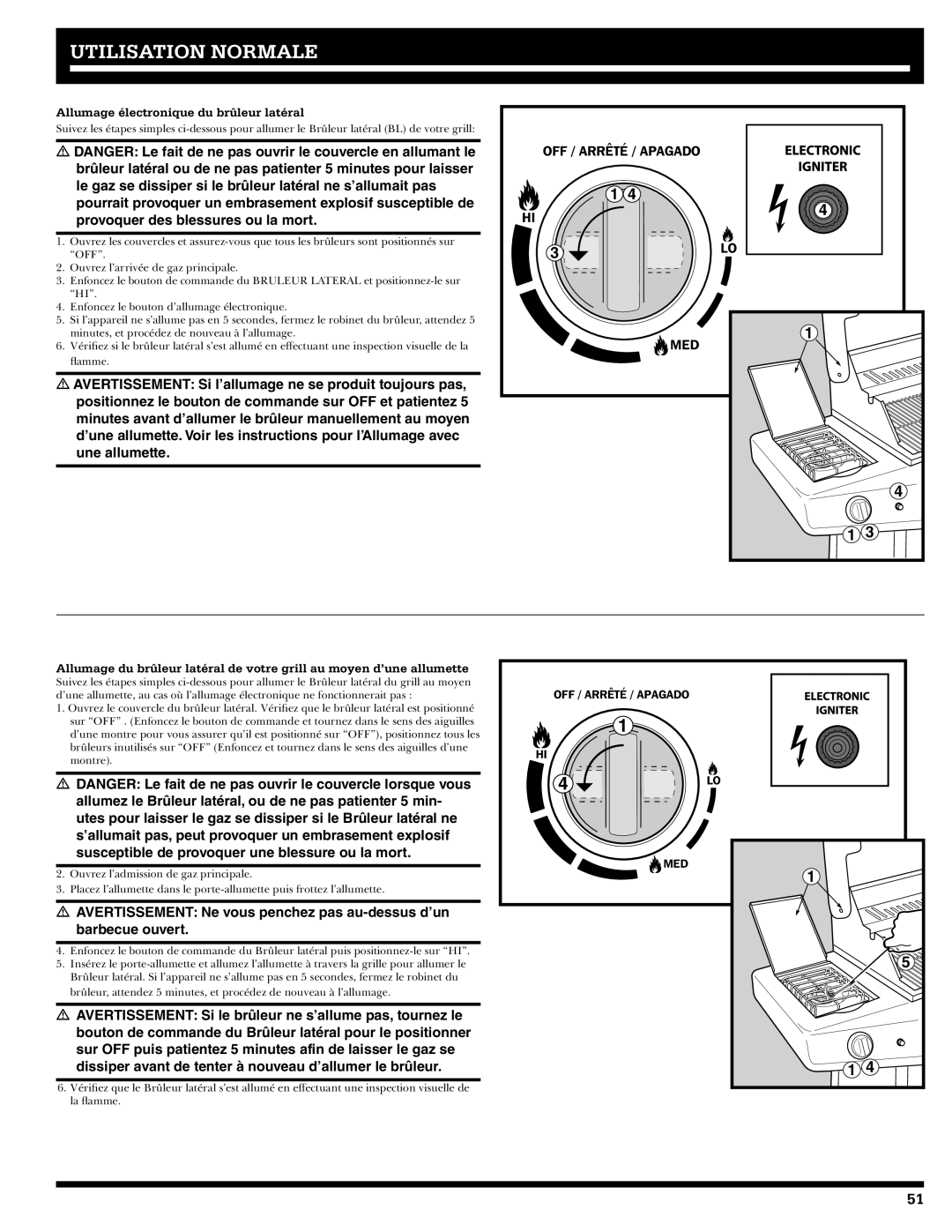 Ducane 31-3200 owner manual Allumage électronique du brûleur latéral 