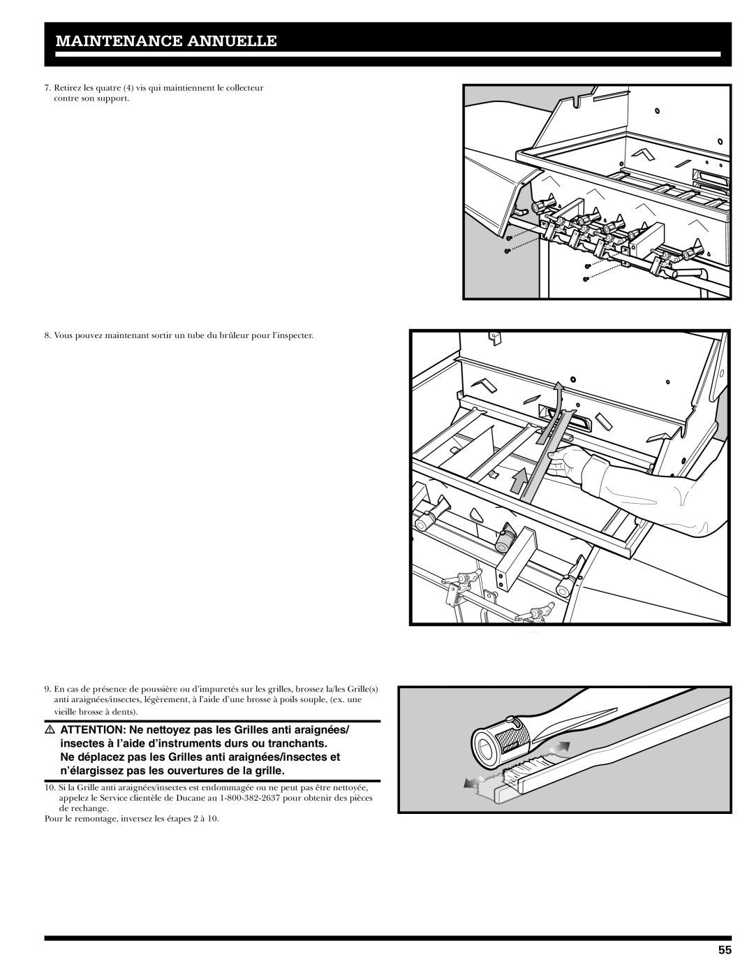 Ducane 31-3200 owner manual Maintenance Annuelle 