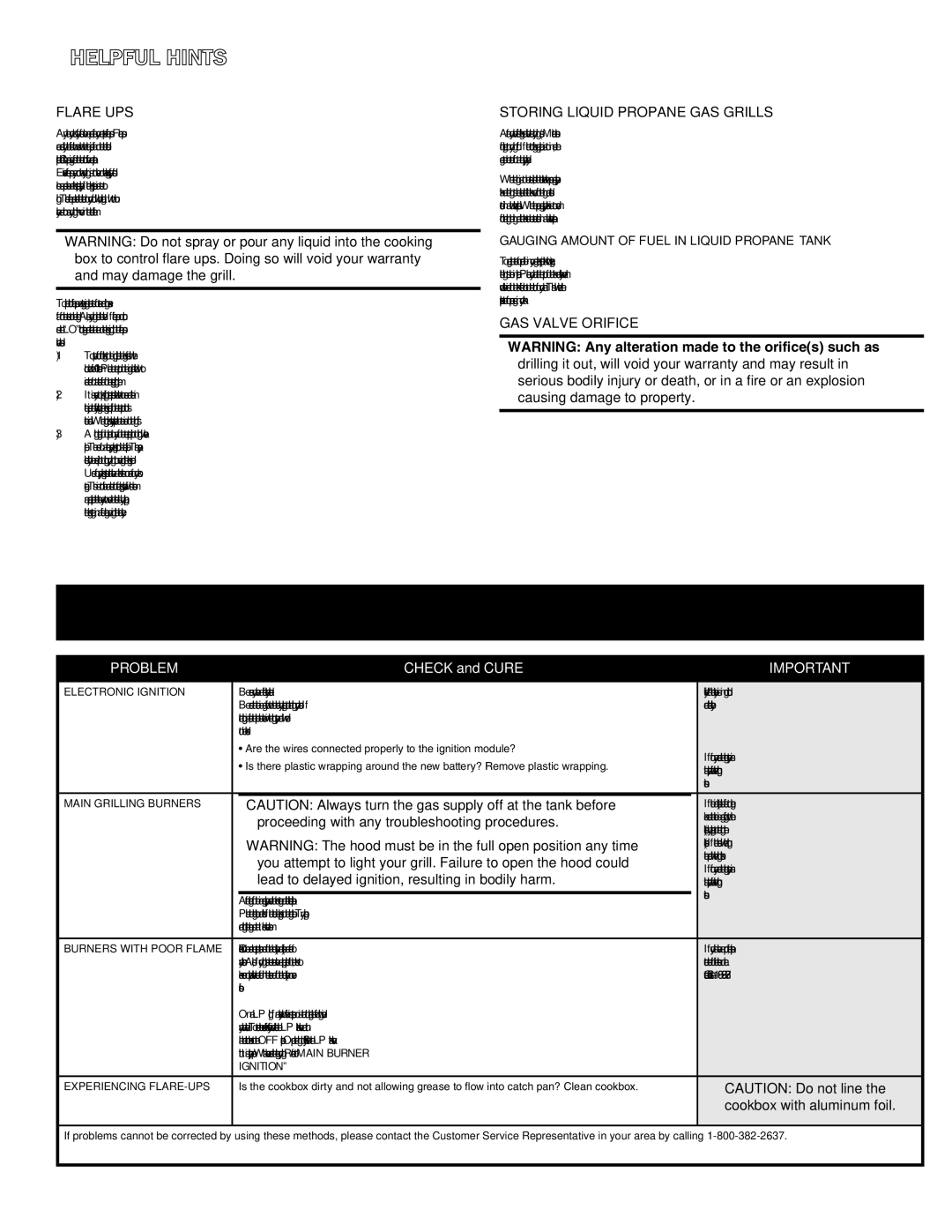 Ducane 3100 | 4100 | 4200 owner manual Helpful Hints, Troubleshooting 