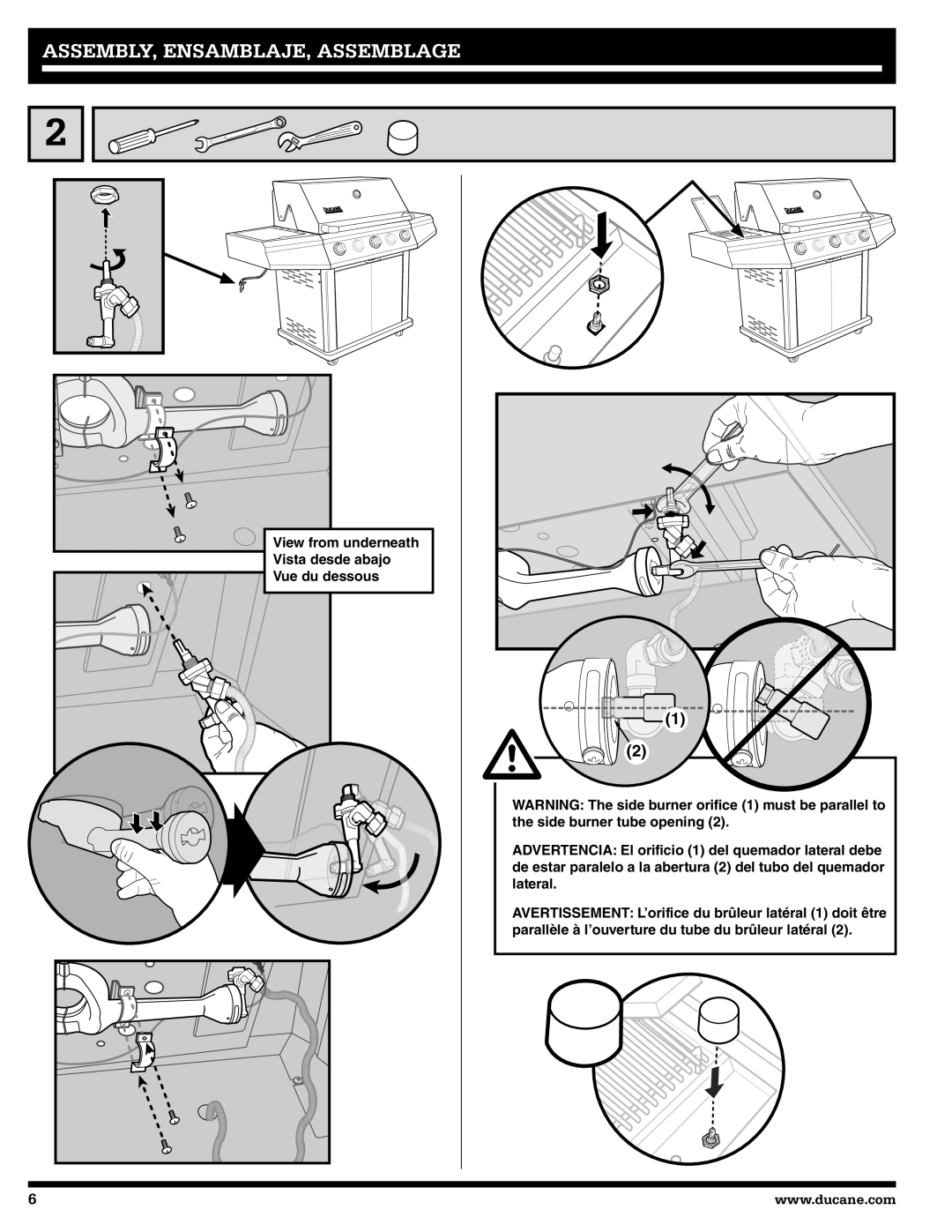 Ducane 3200, 5200 owner manual ASSEMBLY, ENSAMBLAJE, Assemblage 