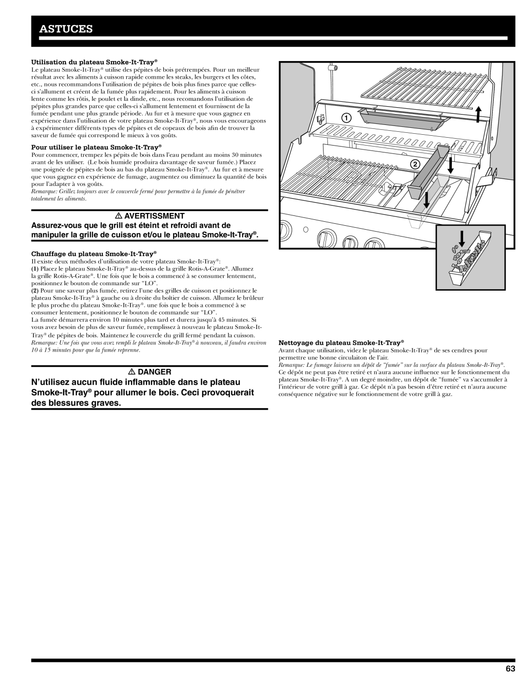 Ducane 3400 owner manual Astuces, Avertissment 