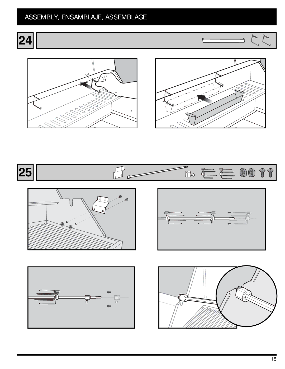 Ducane 3400 owner manual ASSEMBLY, ENSAMBLAJE, Assemblage 