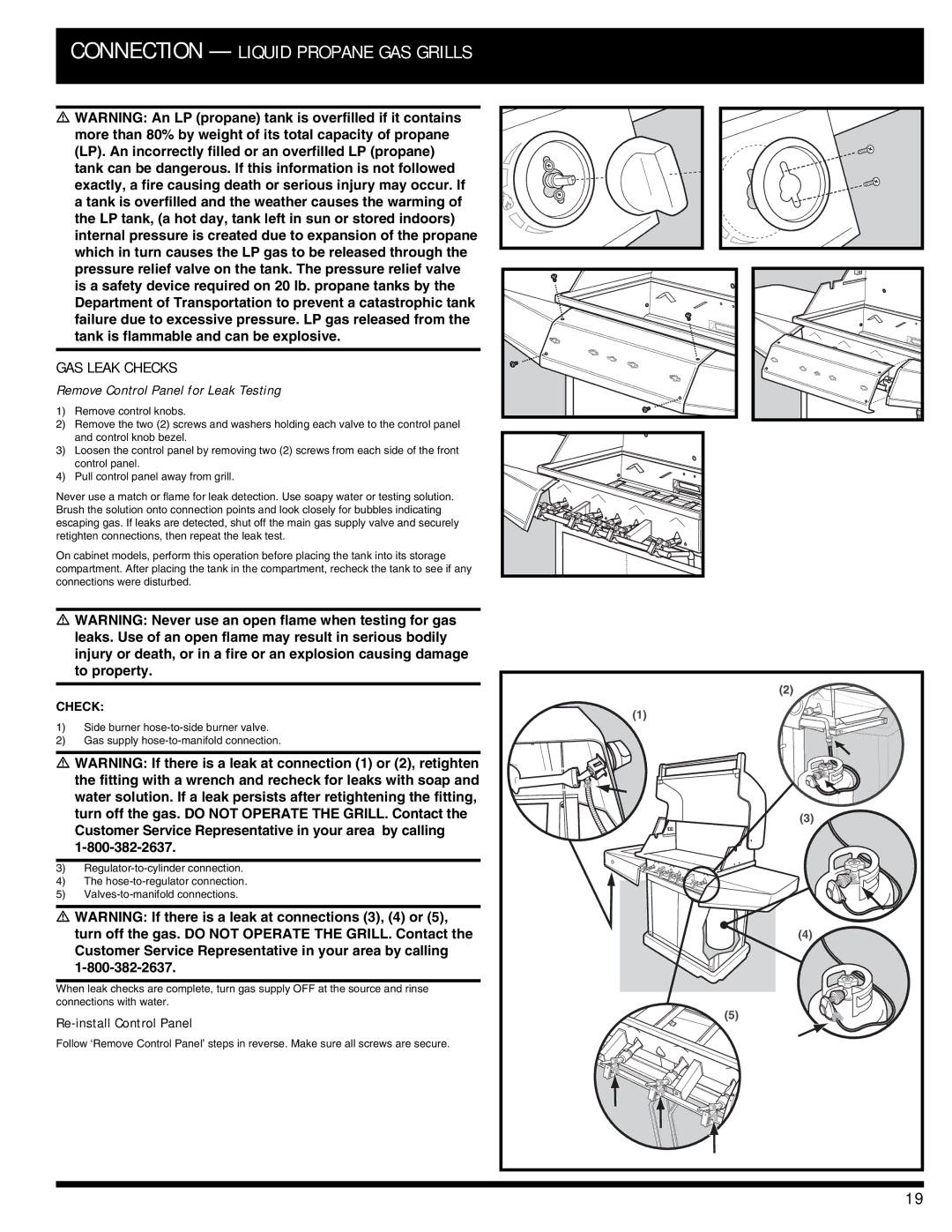 Ducane 3400 owner manual GAS Leak Checks 