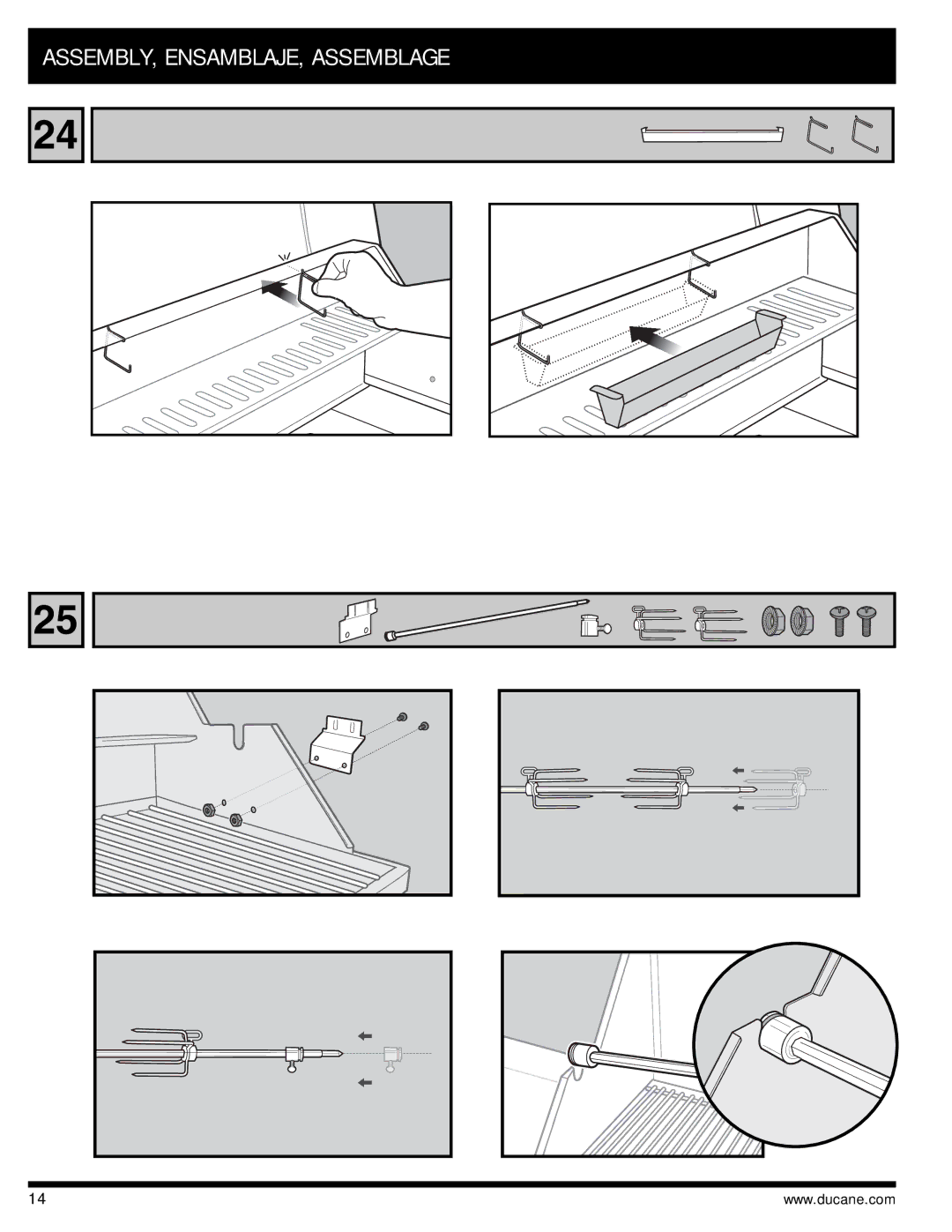 Ducane 3400 owner manual ASSEMBLY, ENSAMBLAJE, Assemblage 