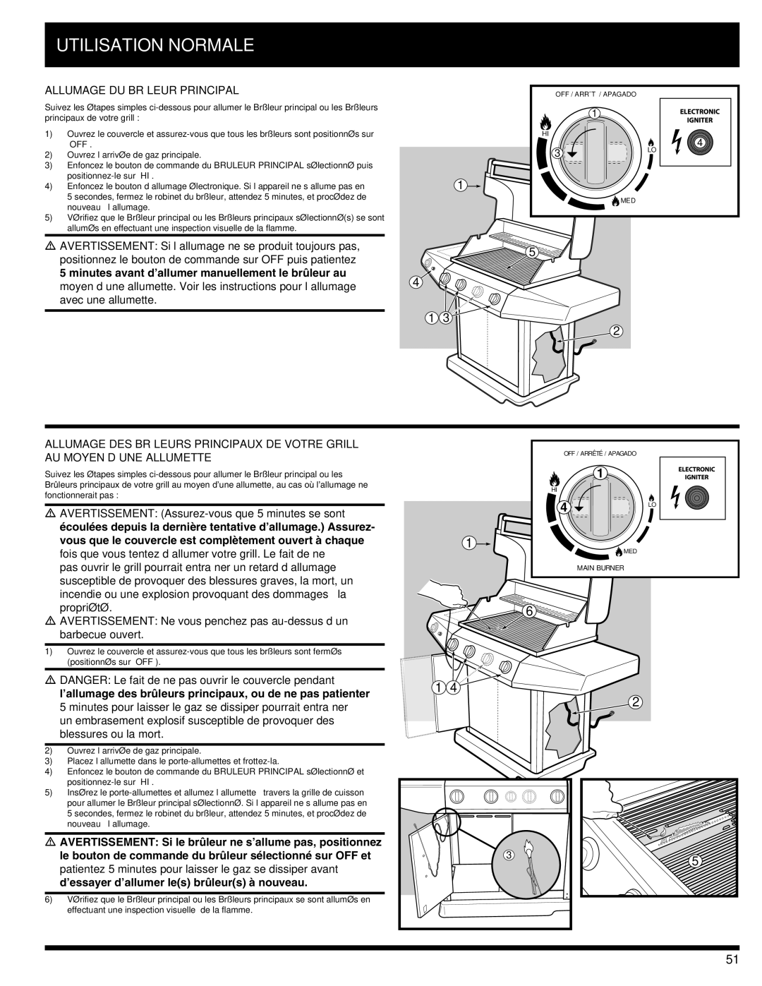 Ducane 3100, 4100 owner manual Allumage du brûleur principal 