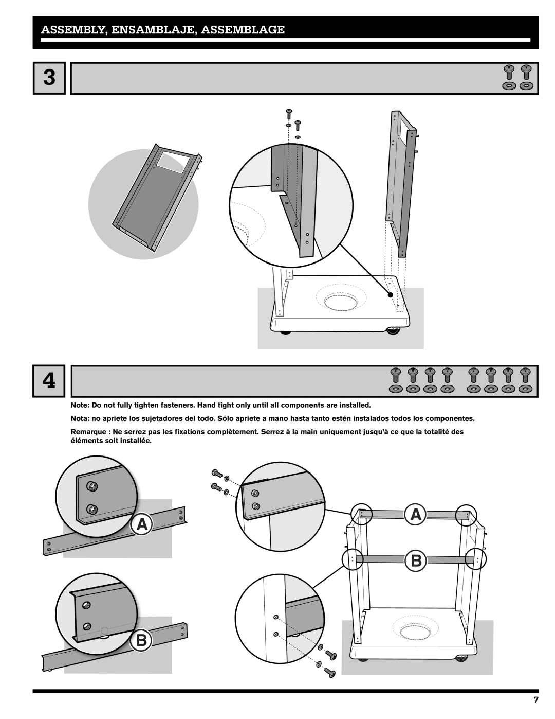 Ducane 31-3200, 41-4200, Affinity Natural Gas Grill owner manual ASSEMBLY, ENSAMBLAJE, Assemblage 