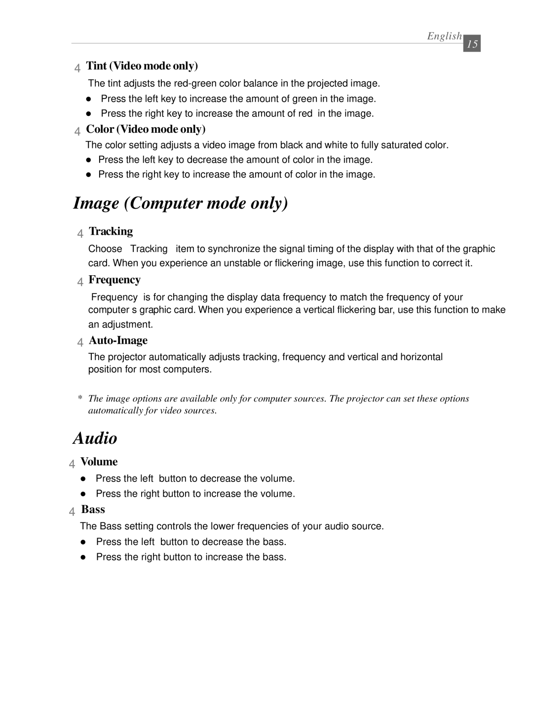 Dukane 28A8040 manual Image Computer mode only 