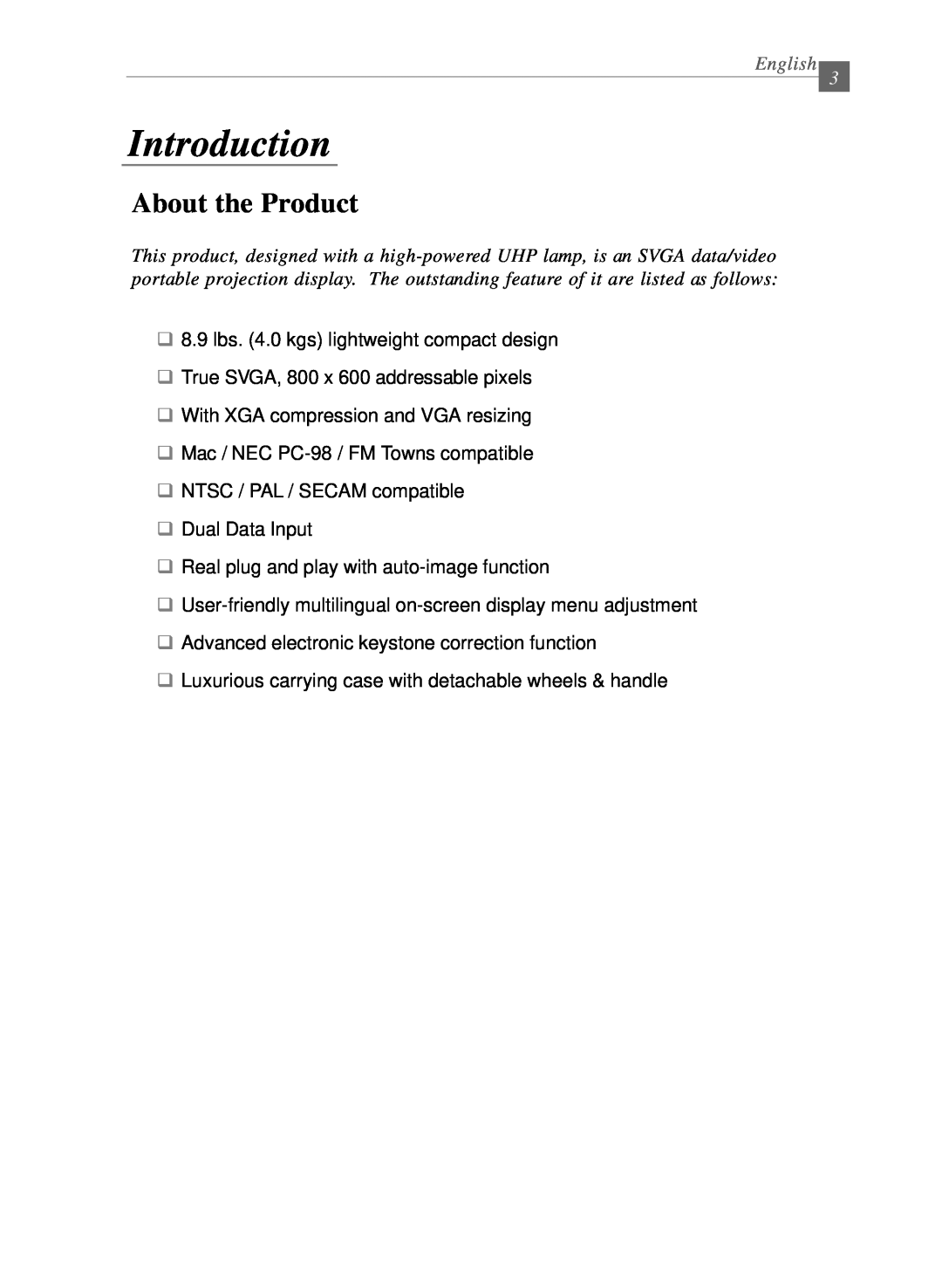 Dukane 28A8040 manual Introduction, About the Product, English 