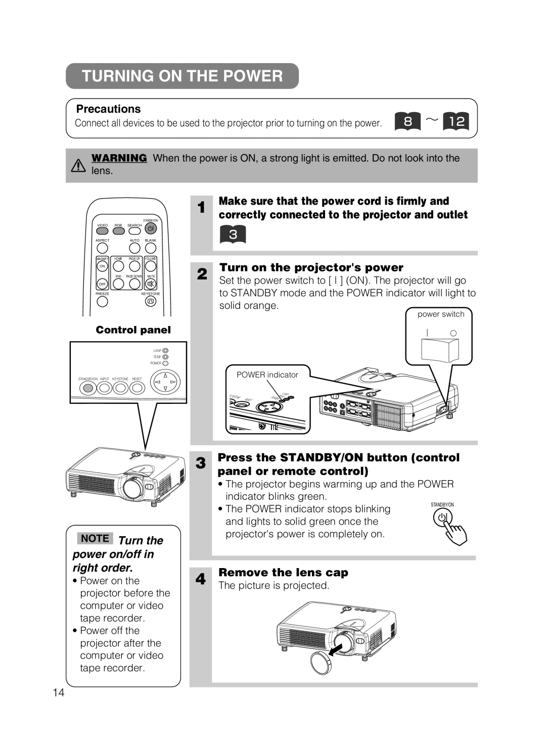 Dukane 28A8049B user manual Turning on the Power 