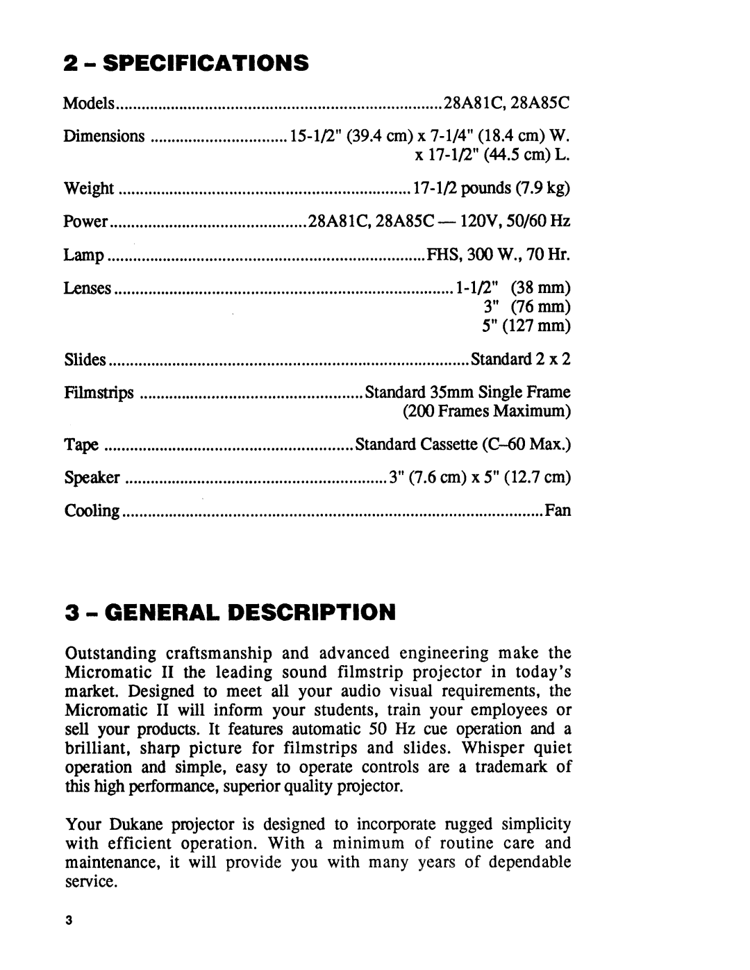 Dukane 28A81C, 28A8SC manual 