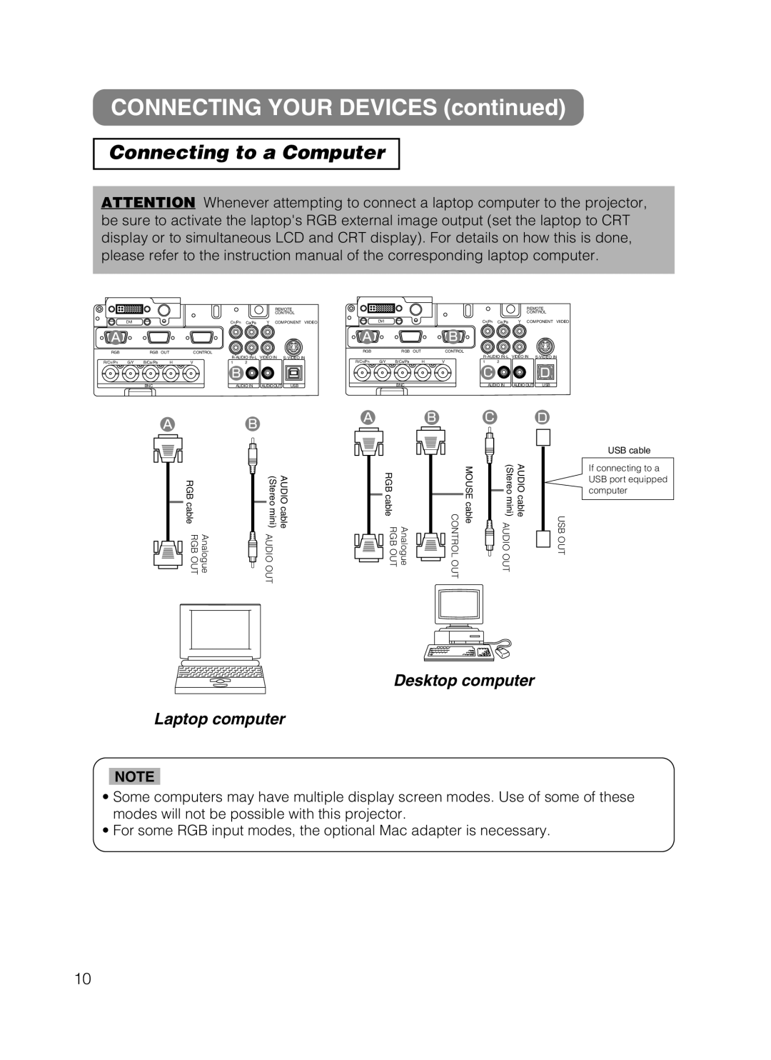 Dukane 28A8247 user manual Connecting Your Devices, Connecting to a Computer 