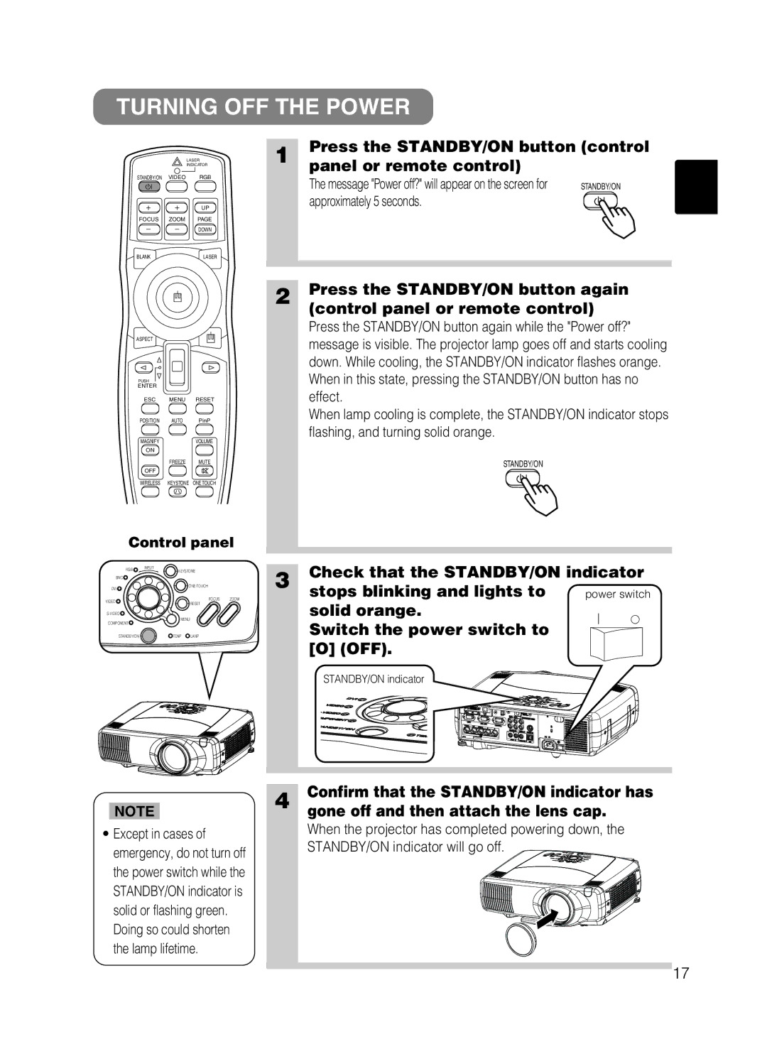 Dukane 28A8247 user manual Turning OFF the Power 