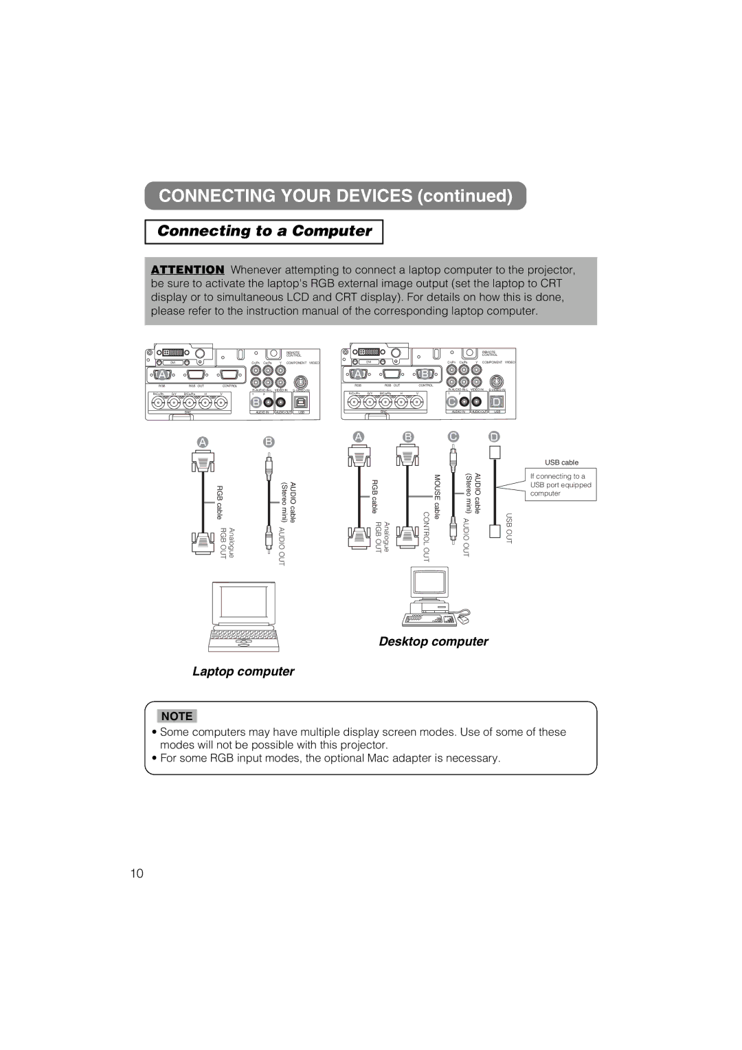 Dukane 28A8711 user manual Connecting Your Devices, Connecting to a Computer 