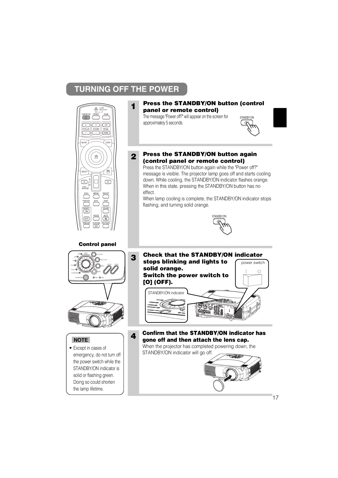 Dukane 28A8711 user manual Turning OFF the Power 