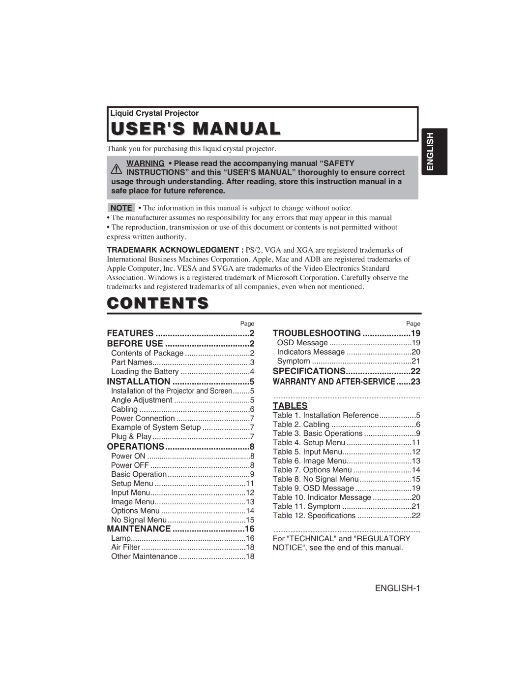 Dukane 28A8751 user manual Contents 