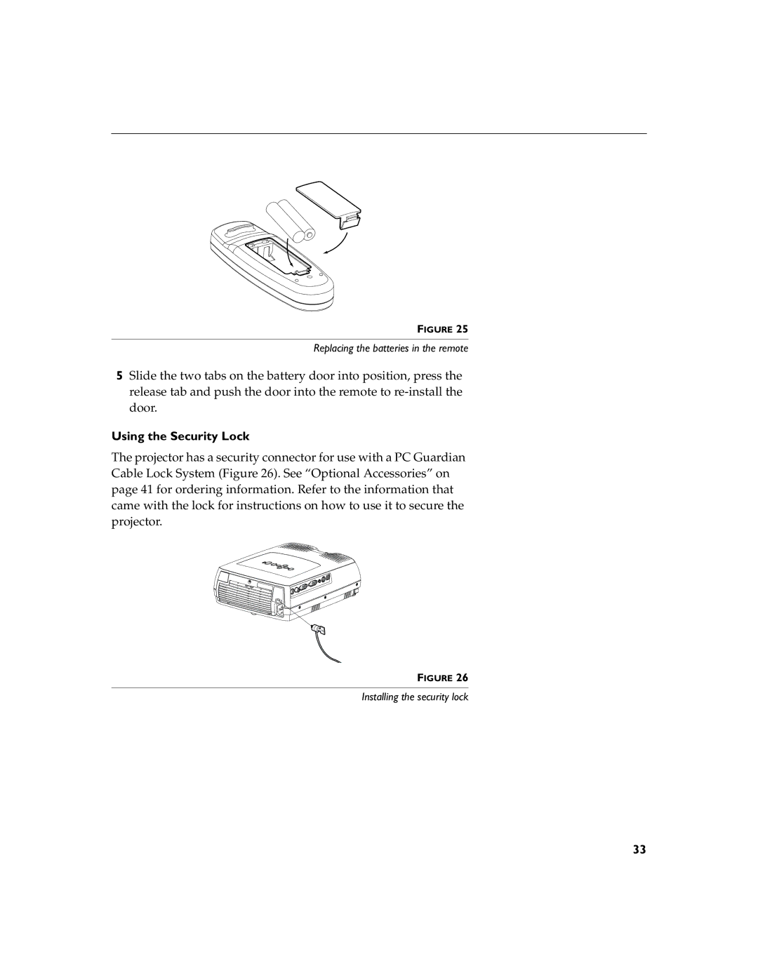 Dukane 28A8043, 28A8753 manual Using the Security Lock 