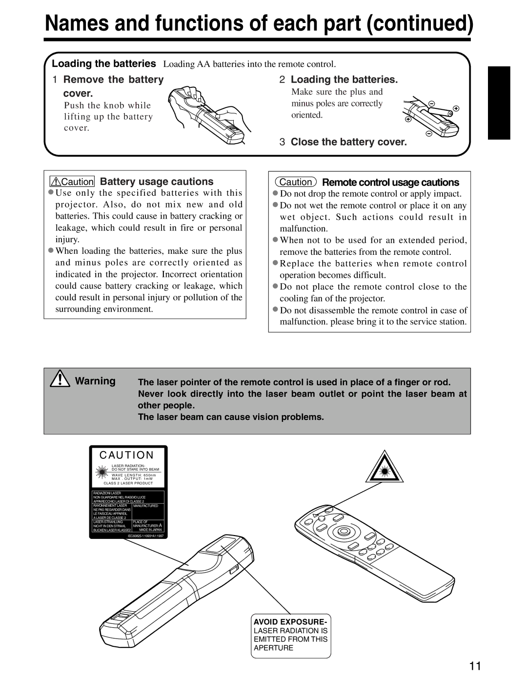 Dukane 28A8800A manual Remove the battery Cover, Loading the batteries, Close the battery cover 