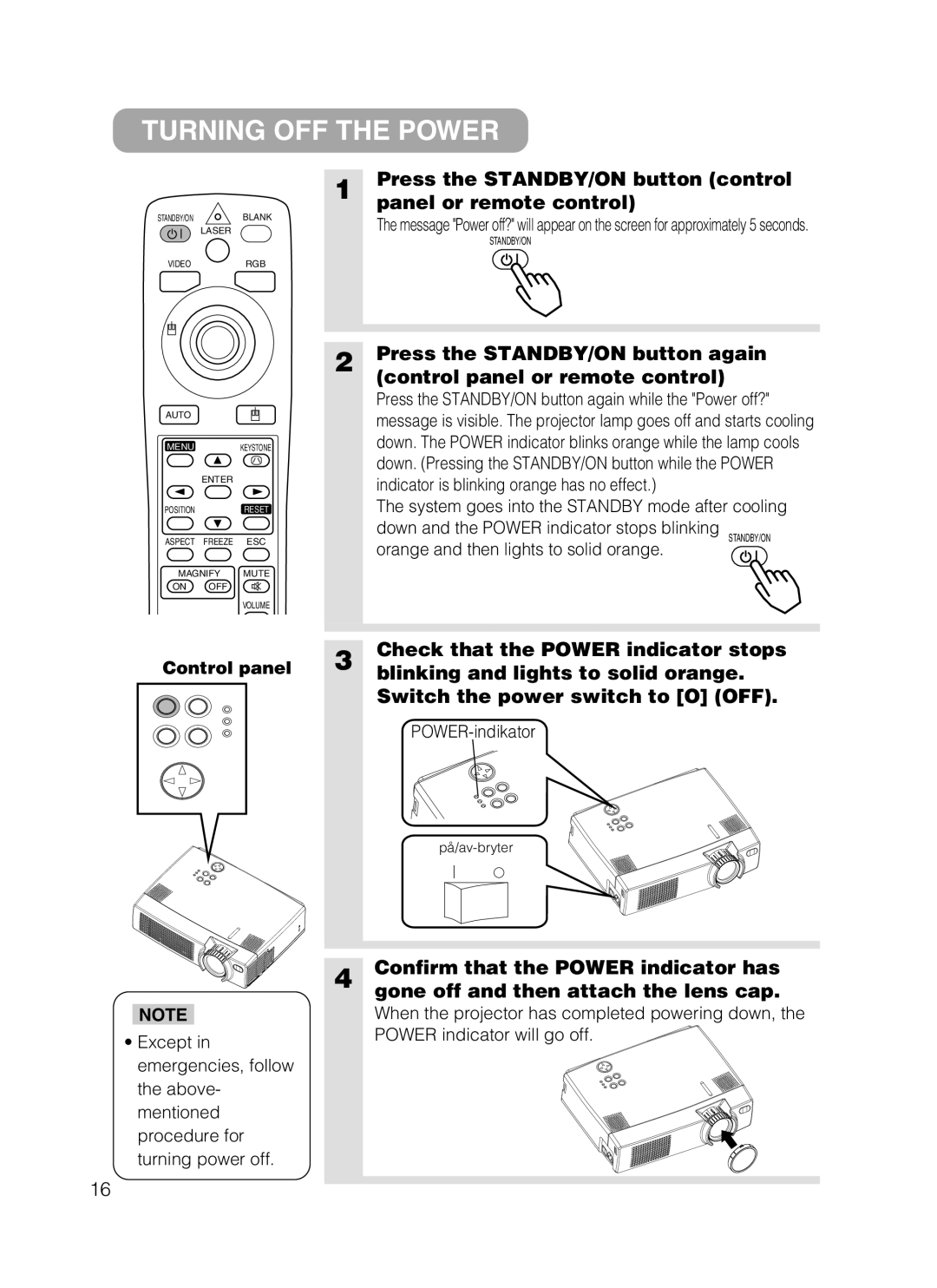 Dukane 28A8801A user manual Turning OFF the Power 