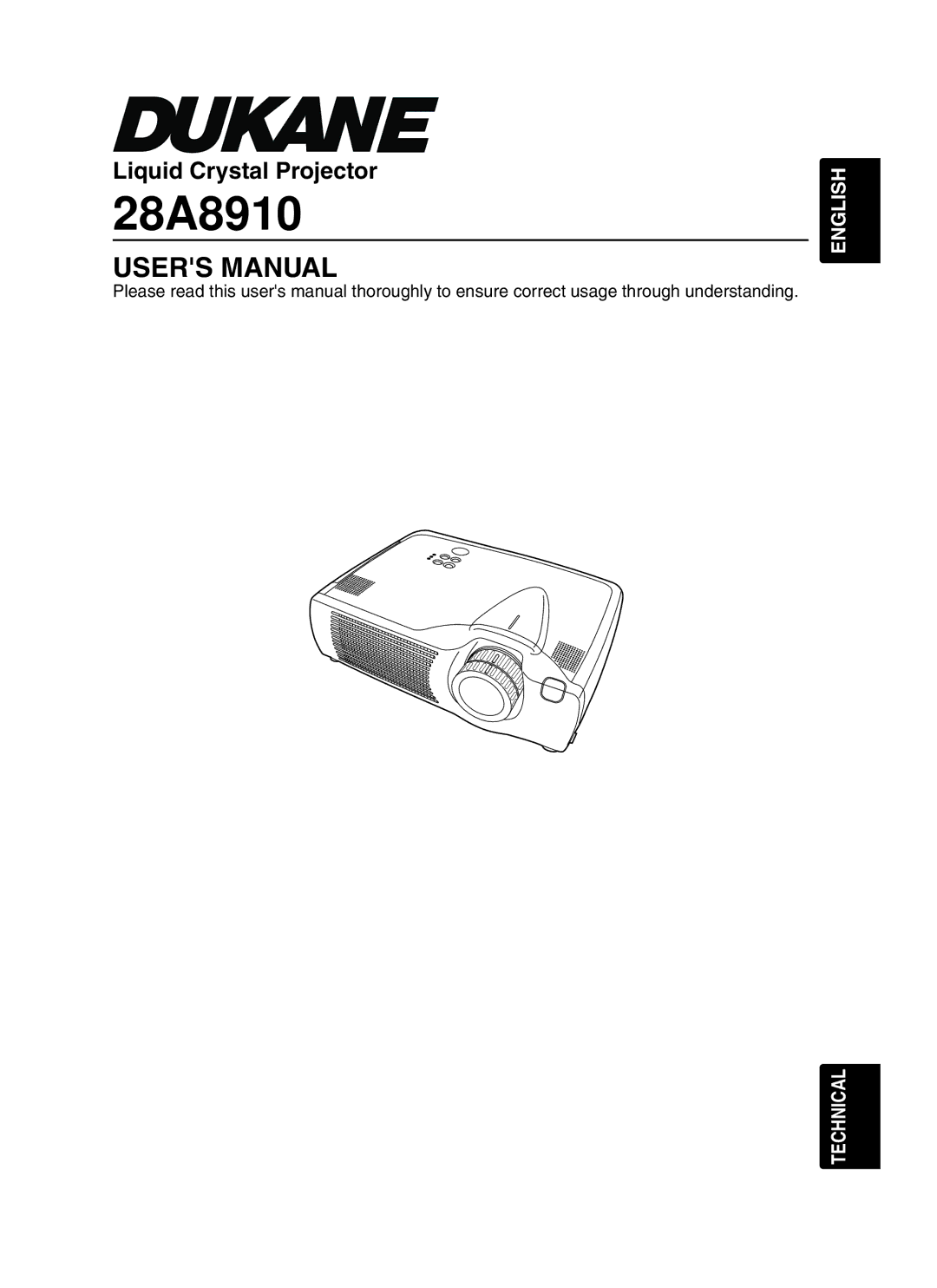 Dukane 28A8910 user manual 