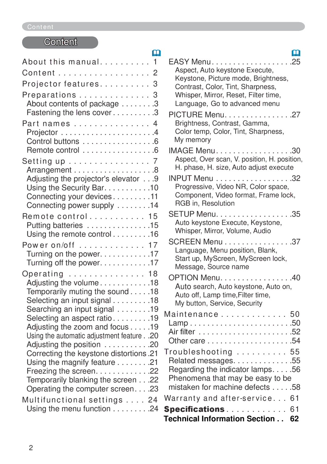 Dukane 401-8755E-01 user manual Content 