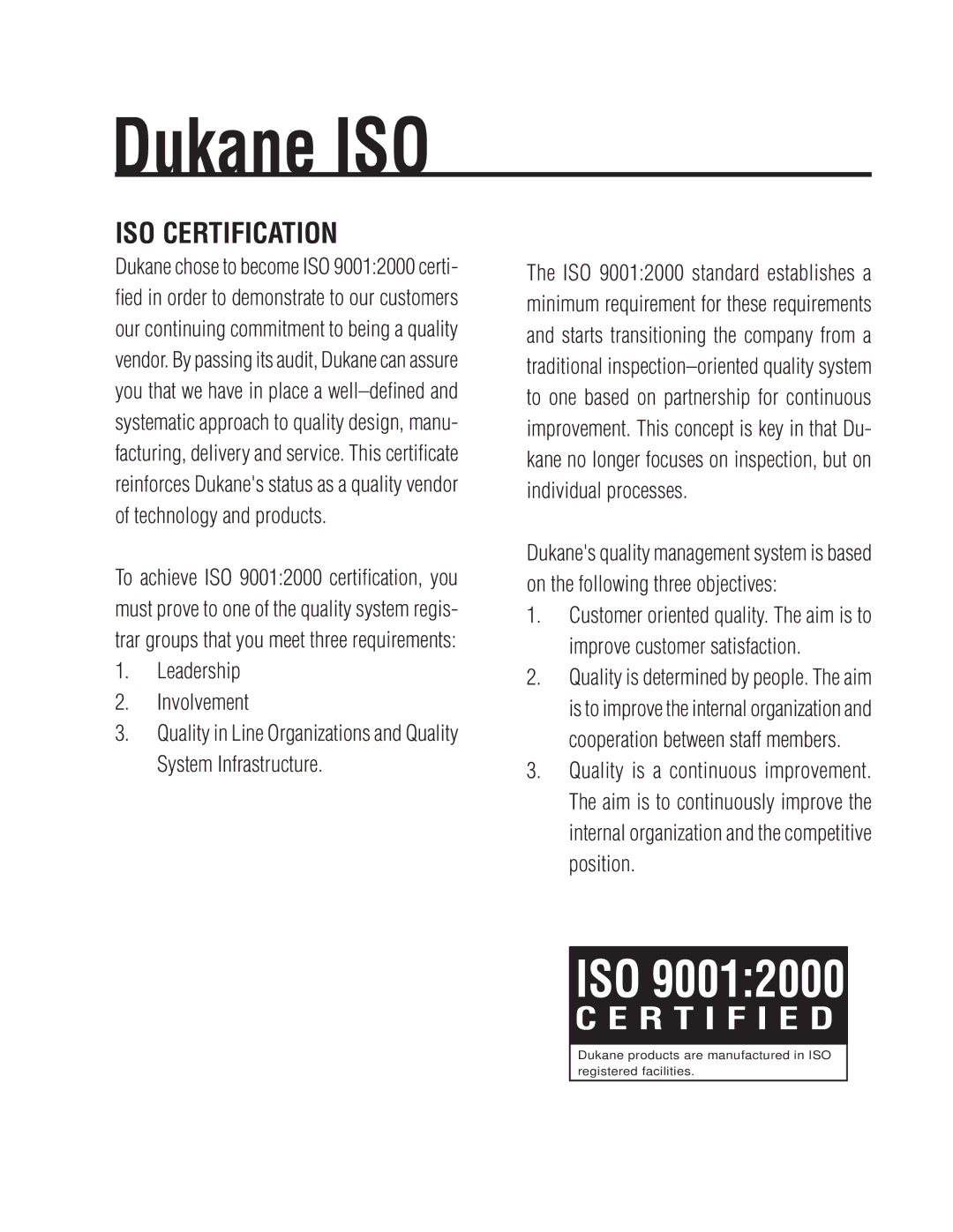 Dukane 403570-01 user manual Dukane ISO 