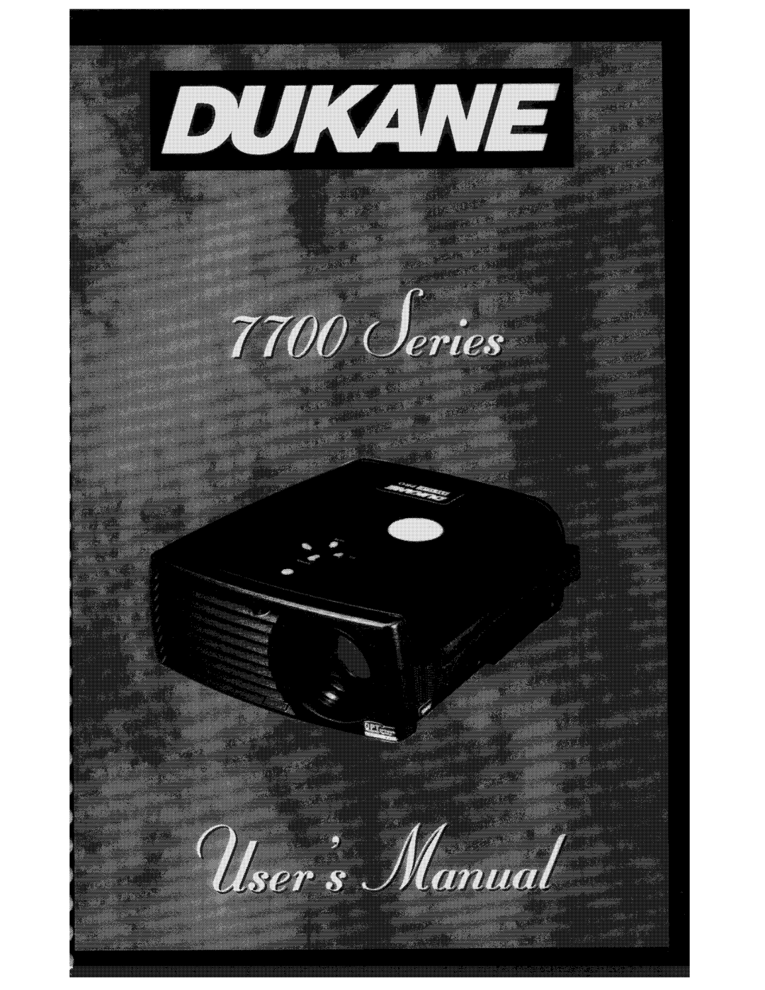 Dukane 7700 Series manual 