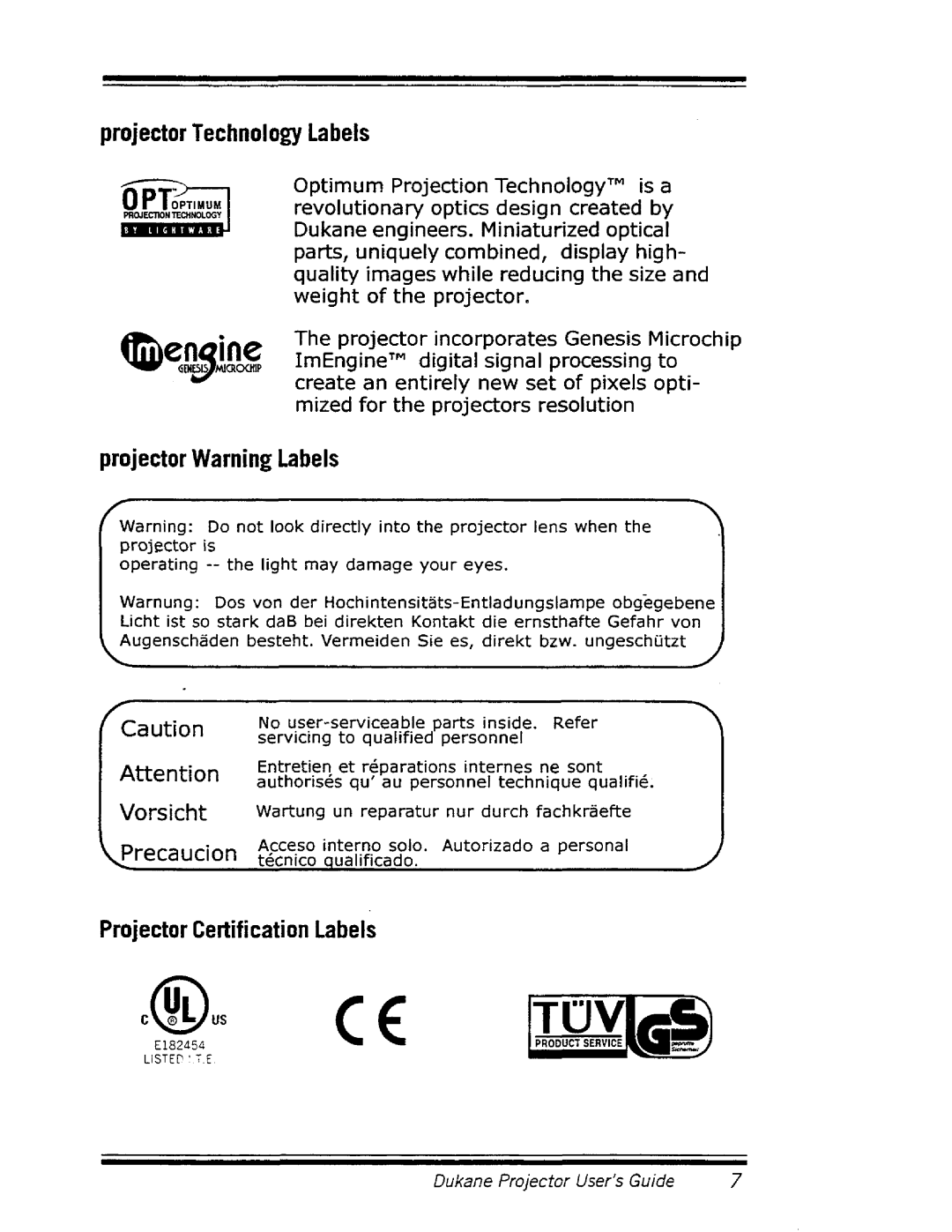 Dukane 7700 Series manual 